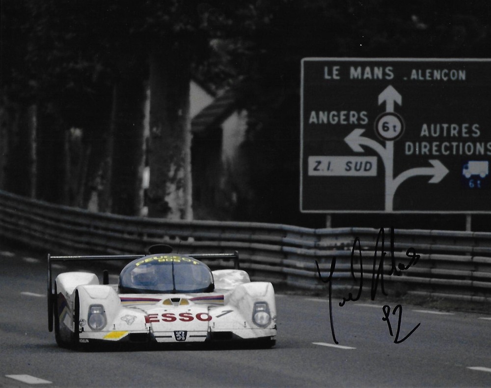 Yannick Dalmas Le Mans 24 Hours Legend Signed Autographed Photo with Certificate of Authenticity COA