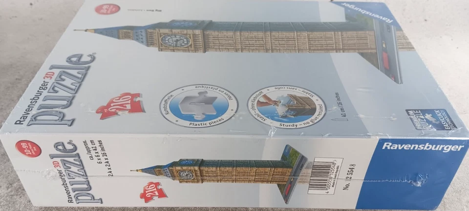 Big Ben London Ravensburger 3D Puzzle Jigsaw 216 Plastic Pieces NEW SEALED - Image 2 of 4