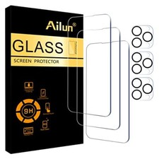 Screen and Camera Lens Protector for iPhone 14 Pro Max Tempered Glass Film
