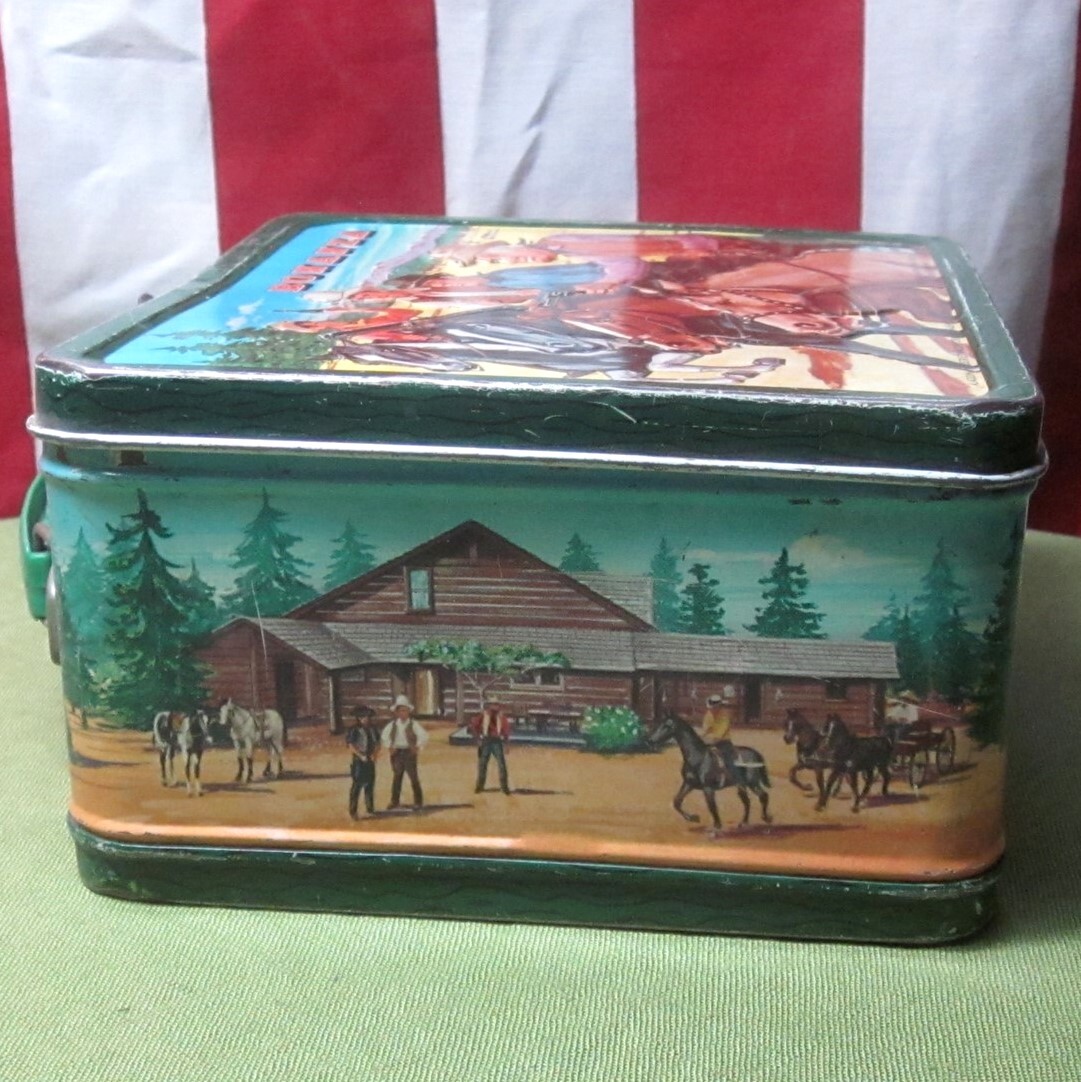 BONANZA metal lunch box Aladdin no thermos 1963 western TV series