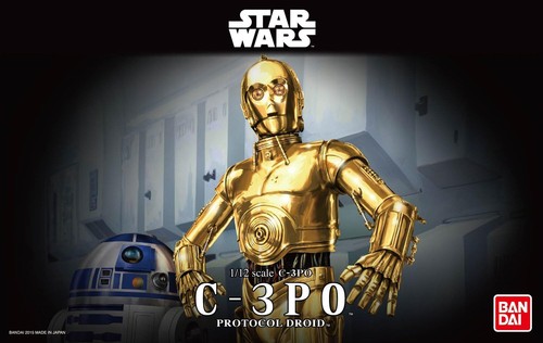 Bandai Hobby Star Wars Character Line 1/12C-3PO Star Wars Action Figure