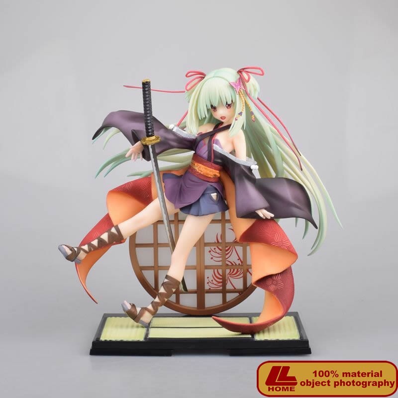 Juego de Anime Personaje Murasame Espada Linda Niña Figura Estatua Juguete Regalo Escritorio Decoración