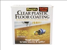Rustins Clear Plastic Floor Coating in Various Sizes and Finishes