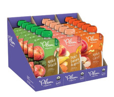 Plum Organics Baby Food Pouch,Stage 2,Fruit and Veggie Variety Pack,4 Oz  18 Pk