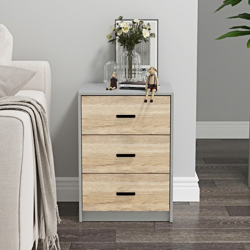 3 Drawer Wooden Bedroom Bedside Cabinet Furniture Storage Nightstand Side Table - Picture 97 of 130