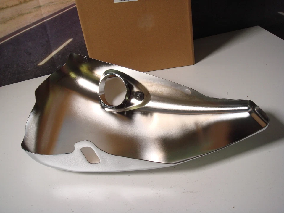 Cubierta del tanque de aceite Harley Sportster XL cromada 1200 883 HD 2004 arriba V-Twin 40-0033 X2 Foto 4 de 4