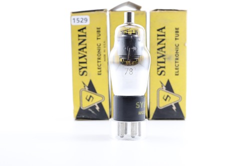 a US SYLVANIA 78 TUBE IN ORIGINAL BOX. D Getter ST - Picture 2 of 5