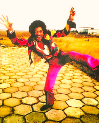JIMI HENDRIX - 4''X5'' PHOTOGRAPH