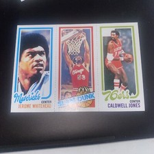 1980 Topps Basketball 184 Jones & 259 Gilmore & 71 Whitehead