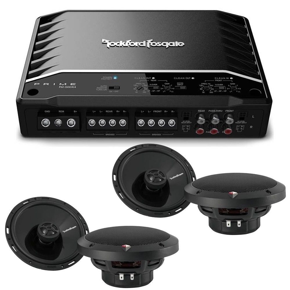 Комплект автомобильных динамиков Rockford Fosgate Bundle P1650 65 4-канальный усилитель R2-Prime мощностью 500 Вт 85990₽