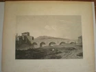 ORIGINAL PRINT BRIDGE OF TIBERIUS RIMINI Hakewill SAN MARINO ROMAGNA 1818