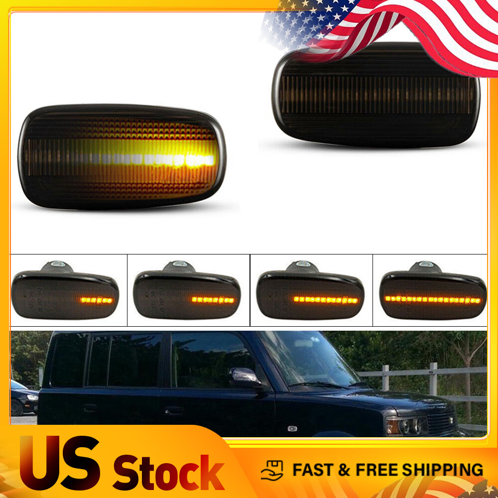 Dynamic LED Side Marker Blinker Lights for Scion xB 38139 Smoke 2pc Lens