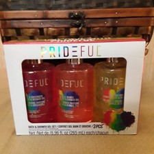 Prideful Bath  Shower Gel Set Bergamot Coriander Orange Mango Tahitian Vanilla