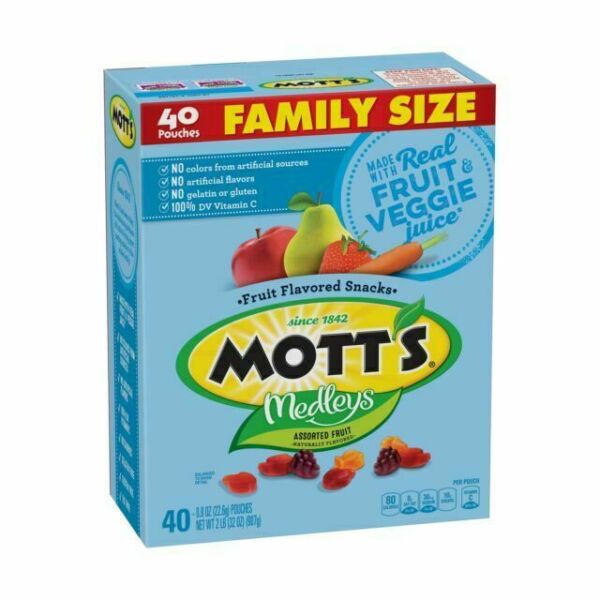 Mott's Assorted Fruit Snacks - 40 Count, Gluten Free for sale online | eBay