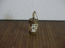 Antike Schnupftabak Flasche Messing, Emaille aus Nachlass