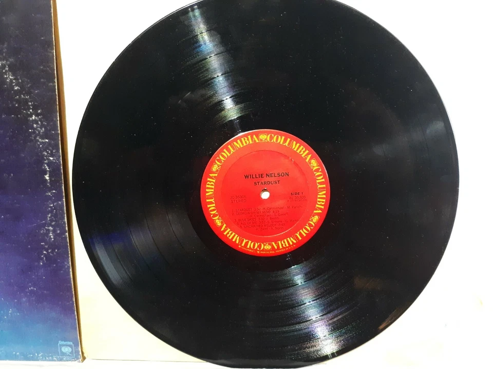 Willie Nelson Stardust vinyl LP Columbia records JC 35305 1978 - Imagem 2 de 4