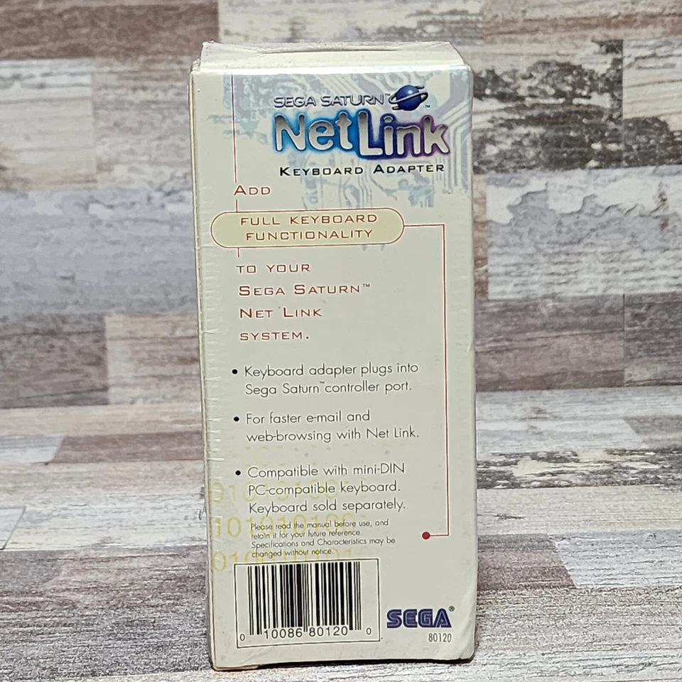 Sega Saturn Net Link Keyboard MK-80120 Adapter Sealed - Image 2 of 4