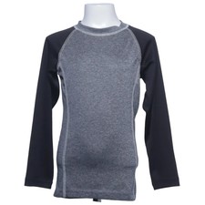 Kayoba, Unterziehshirt, Gr&ouml;&szlig;e: 134/140, Grau/Schwarz, Polyester, Einfarbig #0Kp