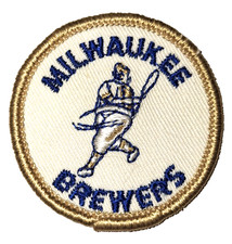 MLB Milwaukee Brewers Logo Sew On Patch Embroidered 2" - G4