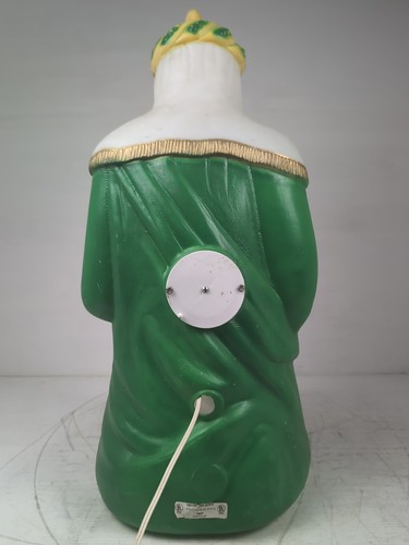 Vintage Empire 28" Blow Mold Green Wise Man Plastic Nativity Christmas - Tested - Picture 6 of 9