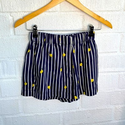 Sissy-boy Lemon Elastic Pull On Striped Shorts sz XS