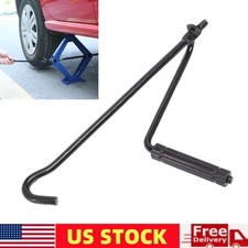 Car Folding Scissor Jack Crank Lever Handle Lift Rod Tire Wheel Lug Wrench Trim