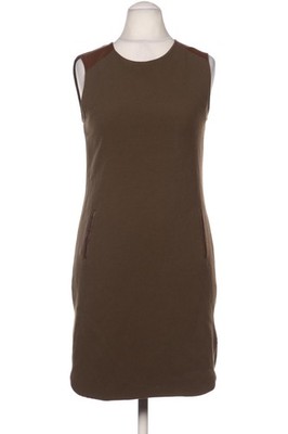 Massimo Dutti Kleid Damen Dress Damenkleid Gr. S Leder Grün #flbx2wy