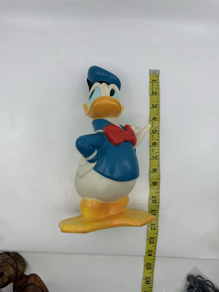 Vintage Disney Donald Duck Coin Bank Piggy Bank by Illco 11” Walt Disney Co. - Image 2 of 4