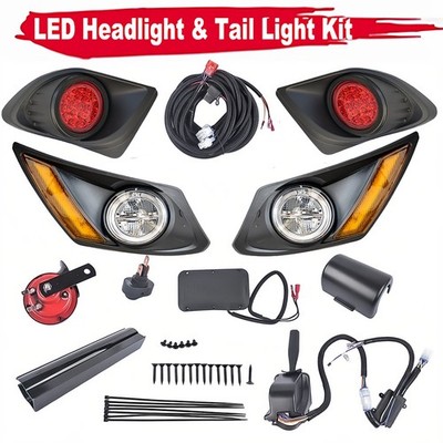 12V Deluxe Golf Cart LED Light Kit Fits For Yamaha Drive 2 Golf Cart 2017-Up