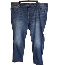 Women's Plus Sz 24W Kut from the Kloth Catherine Boyfriend Jeans w/Min Distress