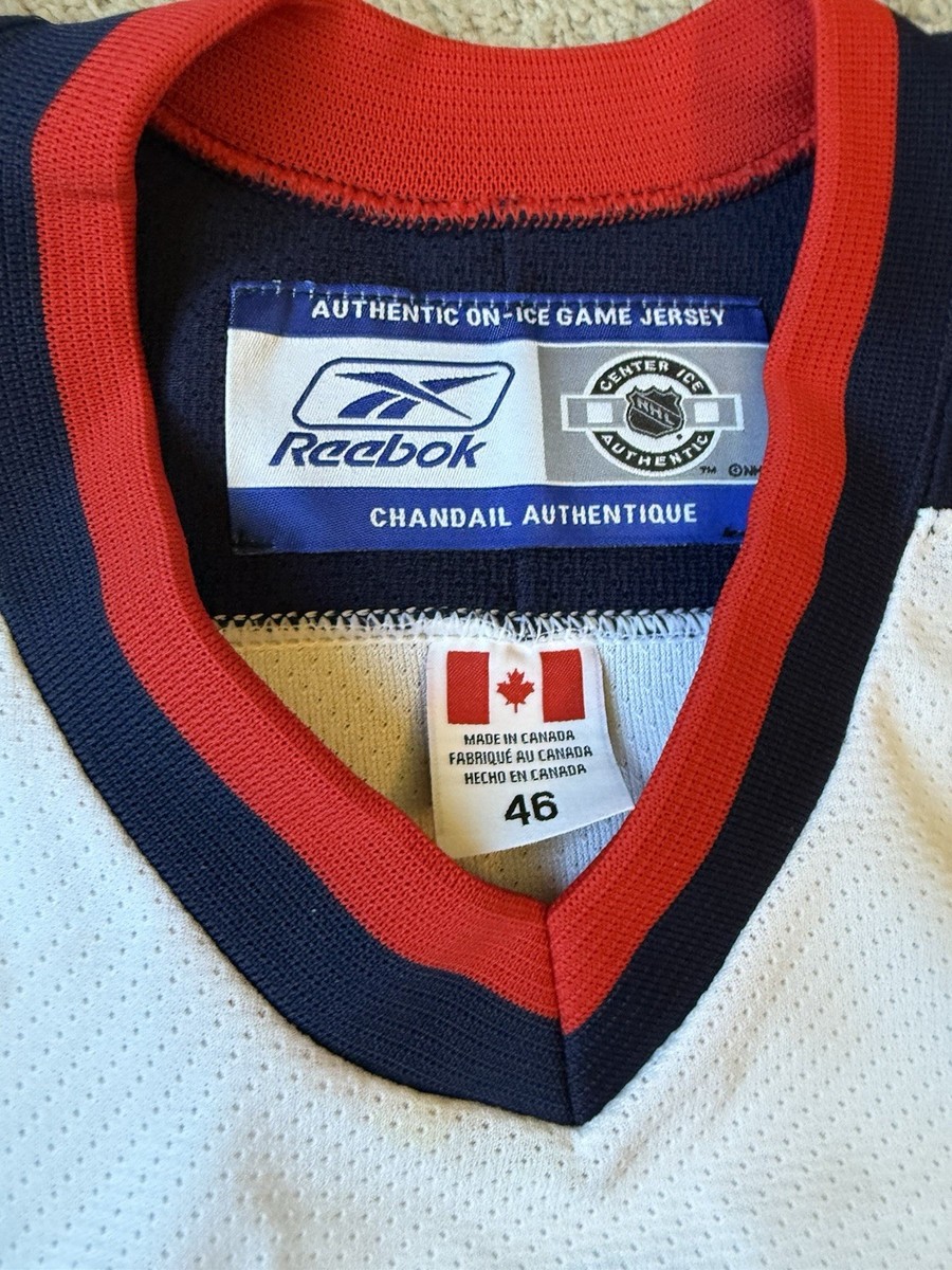 Columbus blue Jackets Blank Authentic 6100 Reebok NHL Hockey