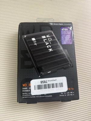 Western Digital BLACK P10 2TB External USB 3.2 Gen 1 Portable Hard Drive - NEW