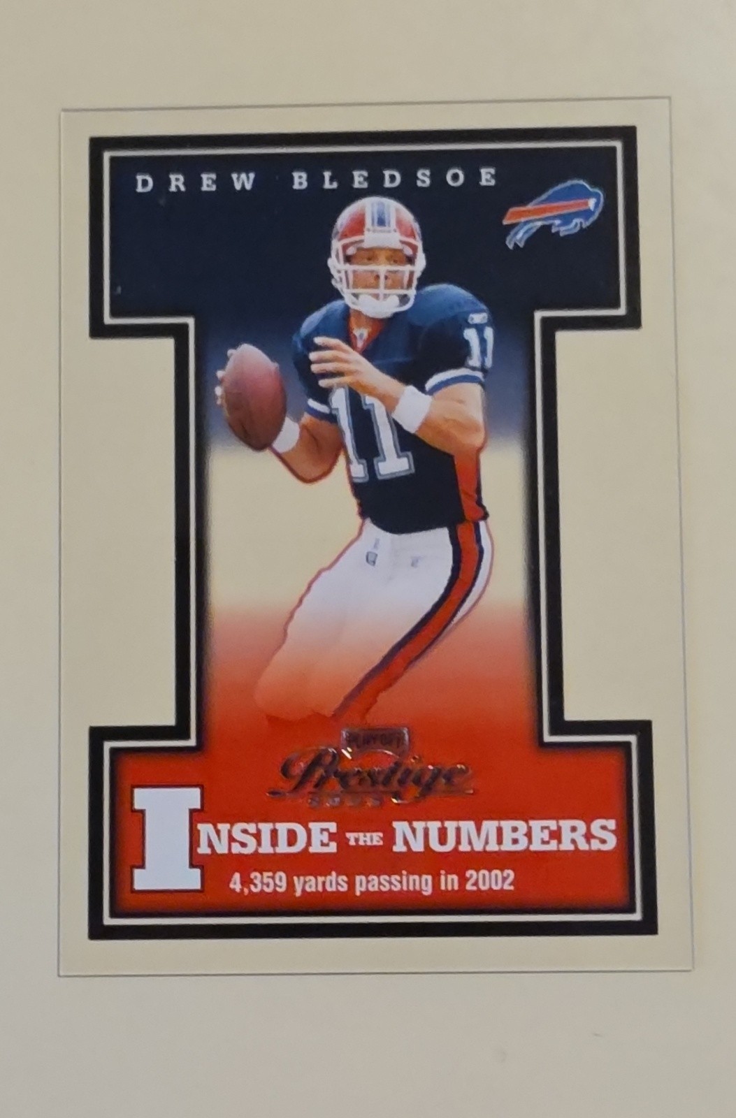 2003 Playoff Prestige - Inside the Numbers Drew Bledsoe #IN-4 /2002