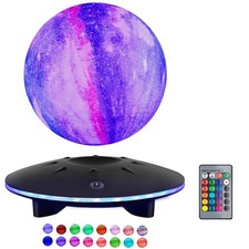 Levitating Moon Lamp - Floating and Spinning 3D Galaxy Moon Light Magnetic Le...