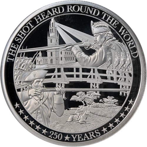 2025 Great Britain 2 oz Silver 5 Pound Battle of Independence NGC PF70UCAM ST...