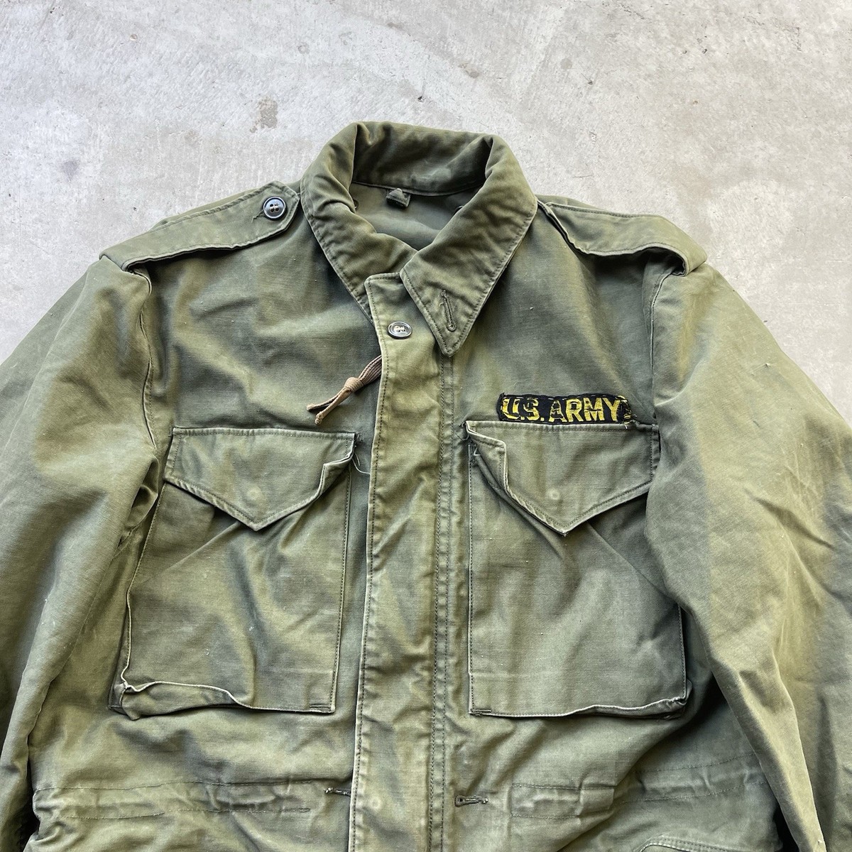 Vintage 60s US Army M51 Field Jacket Talon Zip Vietnam Era