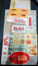 VHTF My Mind’s Eye Scrapbook Lot - 15pc Breaking Free & Sun Kissed by Jen Wilson