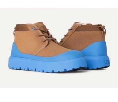 UGG Neumel Weather Hybrid Boots Mens 7 Chestnut Blue Waterproof