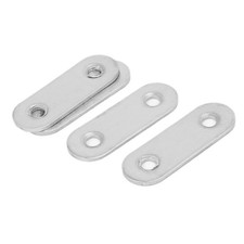 45mm Flat Length Metal Repair Plate Fixing Brackets Support 4pcs