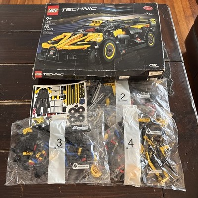 Lego Bugatti 42151 Sealed Bags #2 #3 #4 Missing Bag #1 and Instruction Book 