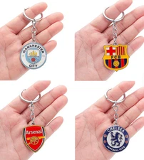Colorful Club Football Pendant Plastic Keychain Collection