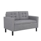 Sofa mit Staufachfunktion Couch Stoffsofa Relaxsessel Sessel mit Kissen 2 Sitzer