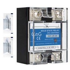 Solid State Relay SSR-25DA DC to AC 3-32VDC 24-480VAC 25A Single Phase