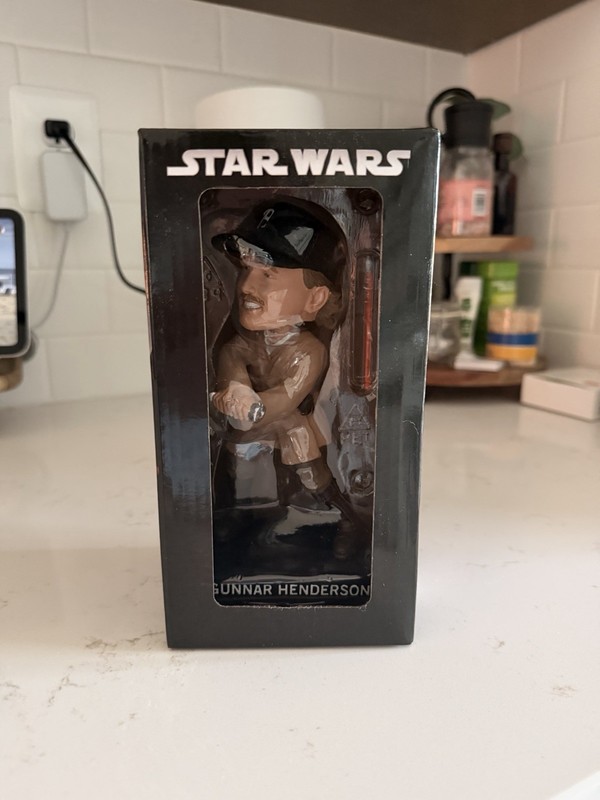Star Wars Gunnar Henderson Baseball Bobblehead Collectible Figure 2024
