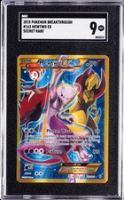 2015 POKEMON XY BREAKTHROUGH SECRET #163 FULL ART/MEWTWO EX SGC 9 on eBay