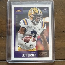 2020 Score - Rookies Justin Jefferson #430 (RC) Rookie Card. rookie card picture