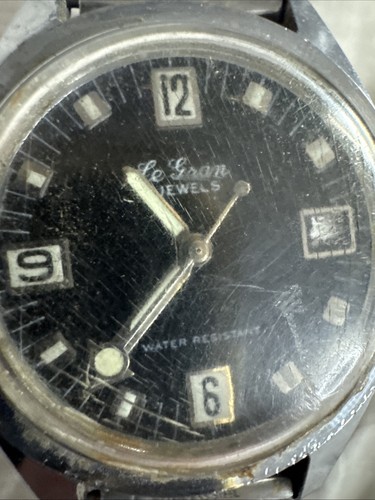 Vintage Le Gran 17 Jewel Watch Not Running Beat Up - Picture 2 of 14