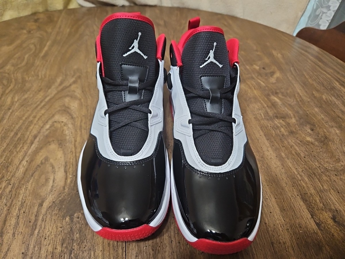 Nike Air Jordan Stay Loyal 3 White-Gym Red-Black Sz 12 [FB1396-101