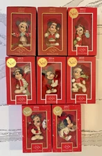 Lenox Disney Showcase Mickey Mouse Ornaments Annual 2010 - 2017 Lot Of 8 MIB