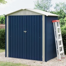 6x4 FT Outdoor Storage Shed Garden Tool Storage Shed with Roof Lockable Door